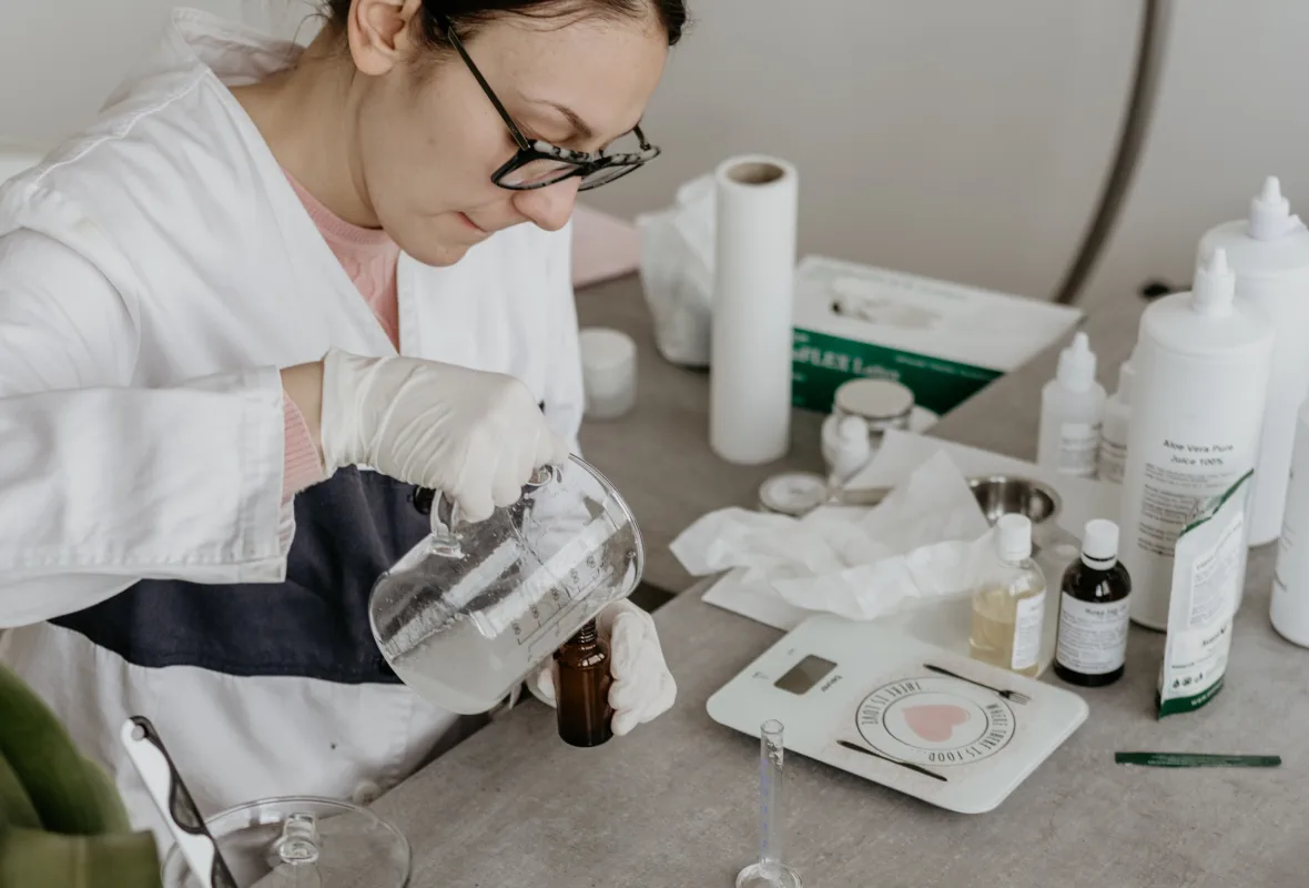 Woman produces safe cosmetics